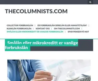 Thecolumnists.com(Smålån) Screenshot