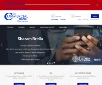 Thecommercialbanksc.com(The Commercial Bank) Screenshot