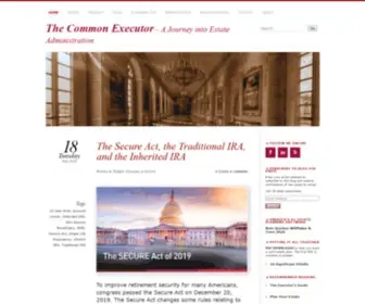 Thecommonexecutor.com(The Common Executor) Screenshot