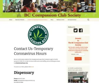 Thecompassionclub.org(The BC Compassion Club Society) Screenshot