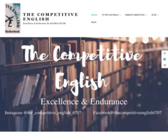 Thecompetitiveenglish.com(Excellence & Endurance By KANIKA SINGH) Screenshot