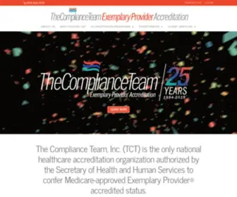 Thecomplianceteam.org(The Compliance Team offers simplified accreditation) Screenshot