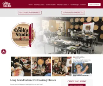 Thecooksstudio.com(Long Island Interactive Cooking Classes at The Cooks Studio) Screenshot