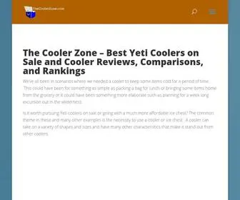 Thecoolerzone.com(Best Yeti Coolers on Sale and Cooler Reviews) Screenshot