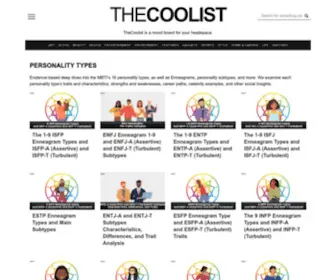Thecoolist.com(Mood board for your headspace) Screenshot