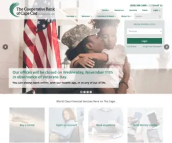 Thecooperativebankofcapecod.com(The Cooperative Bank of Cape Cod) Screenshot