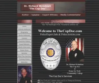 Thecopdoc.com(Former police chief and police academy director Dr. Richard Weinblatt) Screenshot