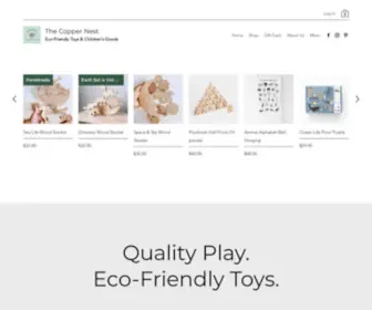 Thecoppernest.com(Eco-Friendly Children's Boutique // The Copper Nest) Screenshot