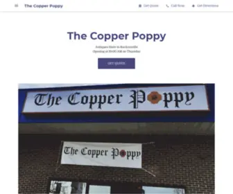 Thecopperpoppy.net(The Copper Poppy) Screenshot