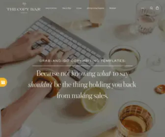 Thecopy.bar(Copywriting Templates for Creatives) Screenshot