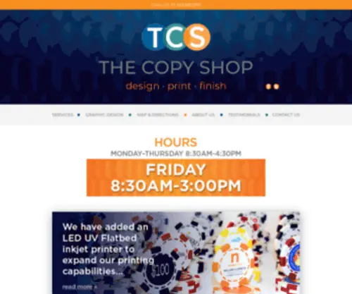 Thecopyshop.com(The Copy Shop Digital & Offset Printing and Graphic Design) Screenshot