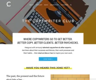 Thecopywriterclub.com(The Copywriter Club) Screenshot