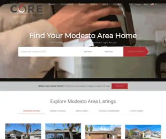 Thecorehomes.com(Modesto Central Valley CA Real Estate) Screenshot