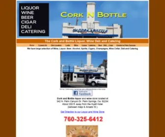 Thecorknbottle.com(Cork and bottle) Screenshot