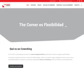 Thecornercoworking.com(The corner) Screenshot