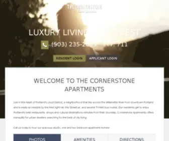 Thecornerstoneapts.com(Apartments in Portland) Screenshot