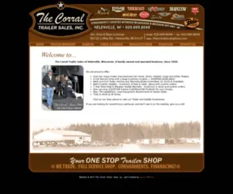 Thecorralinc.com(The Corral Trailer Sales) Screenshot