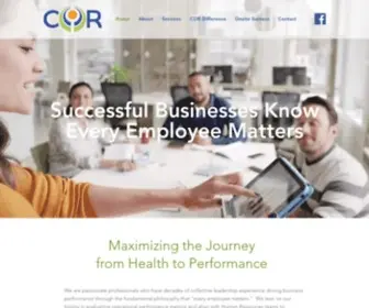 Thecorwellness.com(Employee Engagement Begins With Wellness) Screenshot