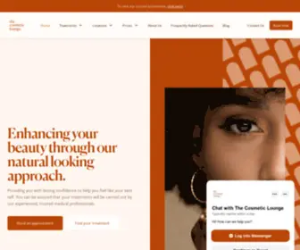 Thecosmeticlounge.com.au(The Cosmetic Lounge) Screenshot