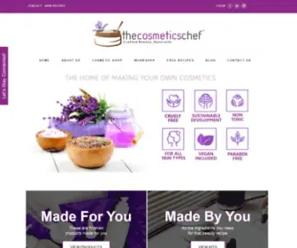 Thecosmeticschef.com(Crafted beauty) Screenshot