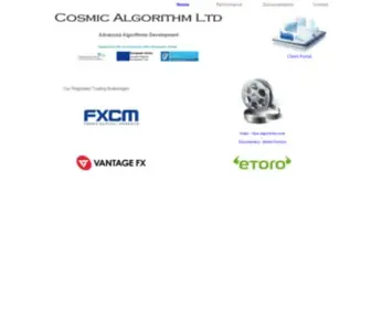 Thecosmos.website(Algorithmic Trading) Screenshot