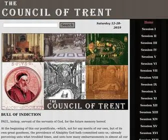 Thecounciloftrent.com(The Council of Trent) Screenshot