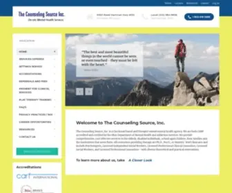 Thecounselingsource.com(The Counseling Source) Screenshot