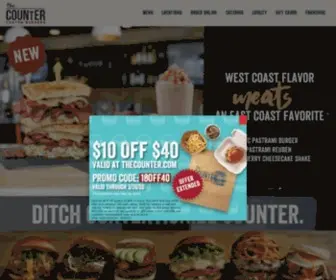 Thecounterburger.com(Burger Restaurant) Screenshot