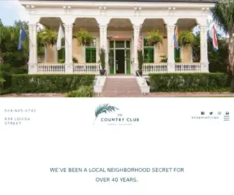 Thecountryclubneworleans.com(The Country Club) Screenshot