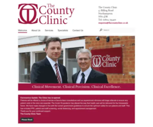 Thecountyclinic.co.uk(The County Clinic) Screenshot