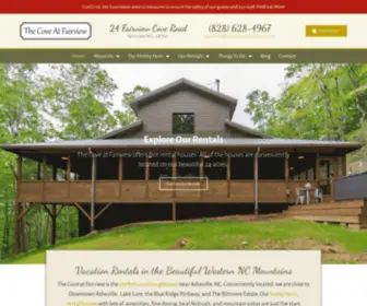Thecoveatfairview.com(Blue Ridge Cabins & Vacation Cabin Rentals in Asheville) Screenshot