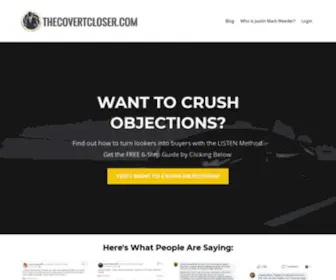 Thecovertcloser.com(Modern Sales Training for Mission) Screenshot