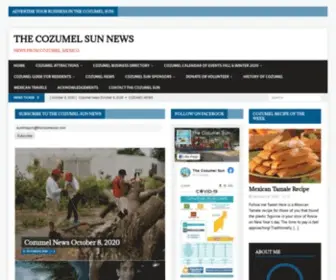 Thecozumelsun.com(The Cozumel Sun News) Screenshot