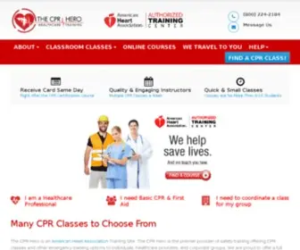 ThecPrhero.com(THE CPR HERO) Screenshot