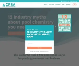 ThecPsa.org(The California Pool and Spa Association) Screenshot