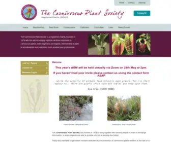 ThecPS.org.uk(The Carnivorous Plant Society) Screenshot