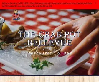 Thecrabpotbellevue.com(The Crab Pot Restaurant & Bar Bellevue) Screenshot