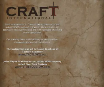 Thecraft.com(Craft International) Screenshot