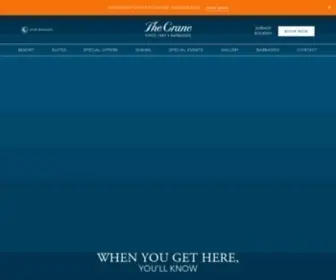 Thecrane.com(The Crane Resort) Screenshot