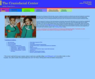 Thecraniofacialcenter.org(Craniofacial Center Craniofacial Surgeon Dallas) Screenshot