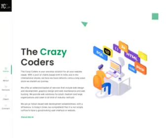 Thecrazycoders.com(The Crazy Coders) Screenshot