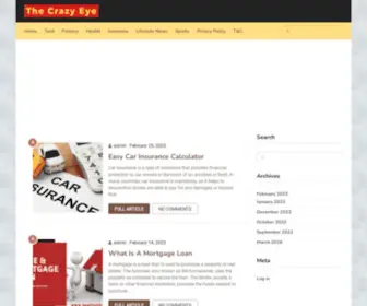 Thecrazyeye.com(Insurance) Screenshot