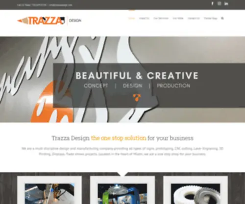 Thecreative2.com(Trazza Design and Manufacturing) Screenshot