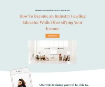 Thecreativeeducatoracademy.com(Free Masterclass with Laylee Emadi) Screenshot