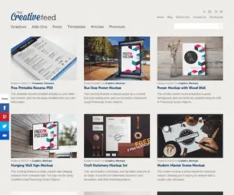 Thecreativefeed.com(A Curated Collection of Creative Resources) Screenshot