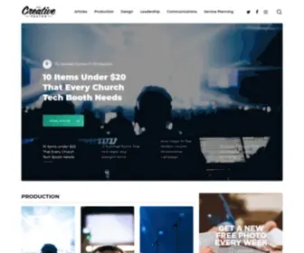 Thecreativepastor.com(Church Media Made Simple) Screenshot