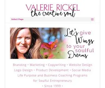 Thecreativesoul.com(Valerie Rickel) Screenshot