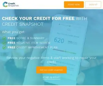 Thecreditsnapshot.com(The Credit Snapshot) Screenshot