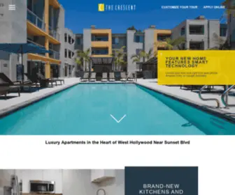 Thecrescentapts.com(The Crescent at West Hollywood) Screenshot