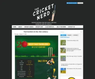 Thecricketnerd.com(The Cricket Nerd) Screenshot